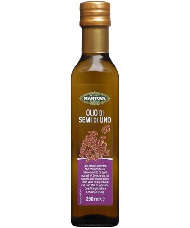  Italian Gourmet E.R. Fratelli Mantova Olio Semi Di Lino Set of 3 Flaxseed Oils Rich in Omega 3 Glass 250 ml + 400 g Box - Buy Online on GoSupps.com