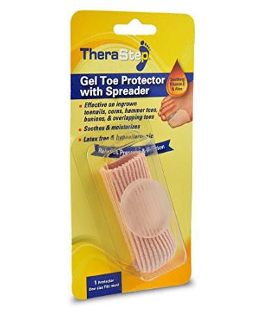 Silipos TheraStep 7008 Gel Toe Protector with Toe Spreader