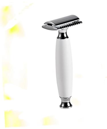 Frcolor Double Safety Razor for Men - Long Handle Manual Shaver with Double-Edged Blades | Ideal for Electricians & Smooth Shaving - Buy Online on GoSupps.com