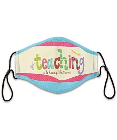 Passion for Teaching Adjustable Face Mask Set Featuring Artwork by Lori Siebert with an Inside Pocket That Fits A PM 2.5 Activated Carbon Filter - Buy Online on GoSupps.com