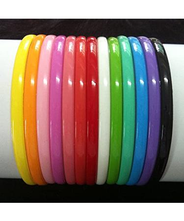 13-Piece Plastic Headbands for Girls & Women - 8mm Thin Hair Bands for Toddlers & Kids - Buy Online on GoSupps.com