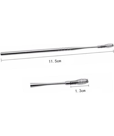 HEALLILY 5pcs Ear Cleaning Tools Kit - Spring Ear Pick, Rotating Silver Cleaner - Ear Wax Removal Tool Set - Buy Online on GoSupps.com