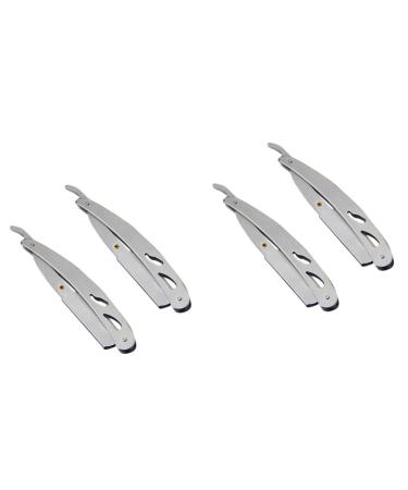 Cabilock 4 pieces vintage razor holder razor holder made of stainless steel holder for razor plane vintage razor for men everything made of steel scraper