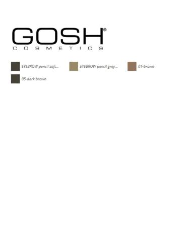 Buy GOSH Soft Black Eyebrow Pencil | Perfectly Defined Brows | International Shipping Available - Buy Online on GoSupps.com