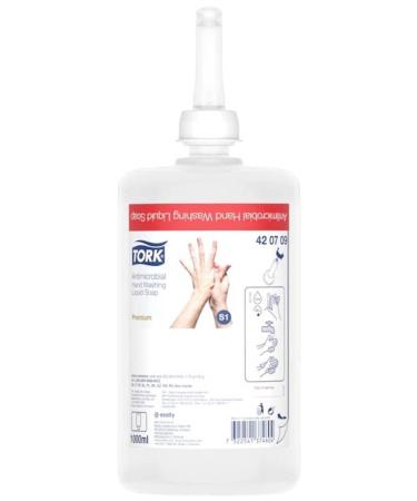 Tork Tork Liquid S1 Antimicrobial Hand Soap Dermatologically Tested 1 x 1000 ml 420709