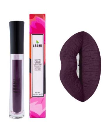Aromi Matte Liquid Lipstick in Gothic Plum - Vegan & Cruelty-free Lip Color - Buy Online on GoSupps.com