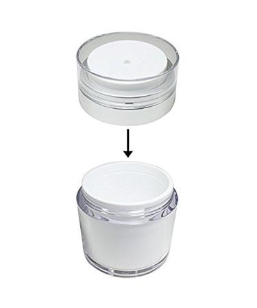 Airless Cosmetic Container - Refillable Creams, Gels & Lotions - Leak Proof TSA Approved Jar (1.7 oz) - Buy Online on GoSupps.com
