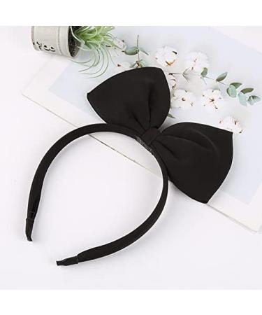 Hair Band Bow Headbands Headdress Bowknot Hair Bands Big Bow Halloween Hair Hoop Hair Accessories for Cosplay Costume Decor (Black) - Buy Online on GoSupps.com
