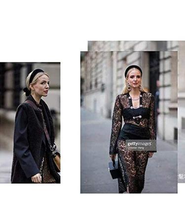 Velvet Padded Headbands for Women - Cute Fashion Hair Accessories | Black Boho Wide Band - Buy Online on GoSupps.com