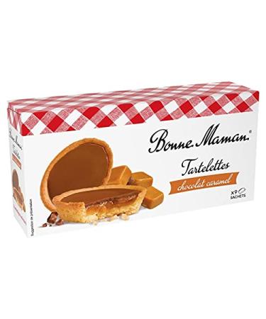 BONNE MAMAN - Chocolate and Caramel Tartlets 135G - Pack of 4