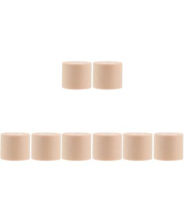 8rolls Insulation Absorption Underwrap Grip M Elastic Slip Anti Supplies Film Fingers Sponge Athletic Trainers Hockey for Overgrips Racket Tape and Tape- Wrist Foam Wrap Proof 6.5X6.5X6CMx4pcs Skin Colourx4pcs