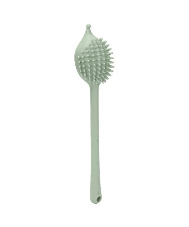 Verdant Touch Silicone Pat Massager Double-Sided Meridians Silicone Pat Massager Manual Fitness Body Massager Green