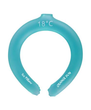 JIAWEIIY Neck Cooling Tube Wearable Cooling Neck Wraps Ice Gel Neck Cooler Wrap Reusable (C)