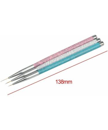 Nail Art Brush Pen 3 Size Nail Art Pen Set Designer/Makeup Artist Manicure Tool - Buy Online on GoSupps.com