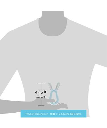 ZoLi Bunny Baby Molar Teether for Gum Relief | Mist Blue + Ash Grey (Pack of 2) | BPA-Free Teething Toy - Buy Online on GoSupps.com