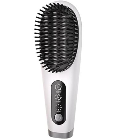 Mini Hair Straightener Brush - Wireless Straightening Brush with 3 Temperature Levels for Effortless Styling - Buy Online on GoSupps.com