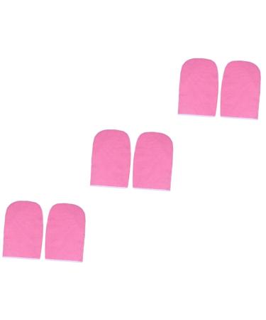 DOITOOL 3 Pairs Paraffin Wax Gloves Insulated Gloves Hand Spa Cover Hand Treatment Mitts Bath Treatment Mitt Take a Bath Cotton Gloves Pink