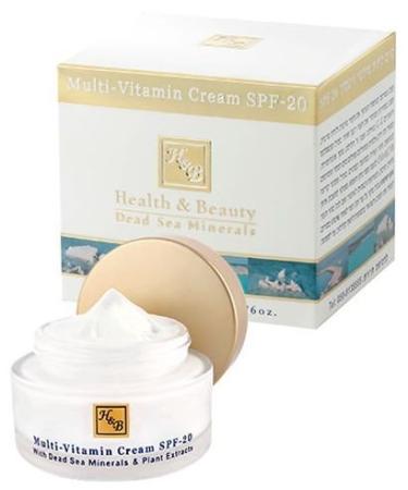 Multi Vitamin Face Cream - Organic Moisturizer for Women - SPF-20 50ml by Health & Beauty Dead Sea Minerals