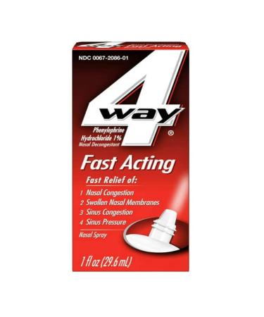 4-Way Fast Acting Nasal Spray 1 fl.oz. Pr Bottle (3 Bottles) - Buy Online on GoSupps.com