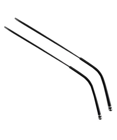 Munani glasses arm leg glasses substitute glass of glasses glasses spectacle replacement accessories 1 pair of vintage glass metal frame-arm-glass replacement bars black