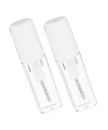HAPINARY 2pcs Eyelash Raincoat Tubular Mascara Clear Rain Coat Clear Raincoat Gels Plastic Transparent