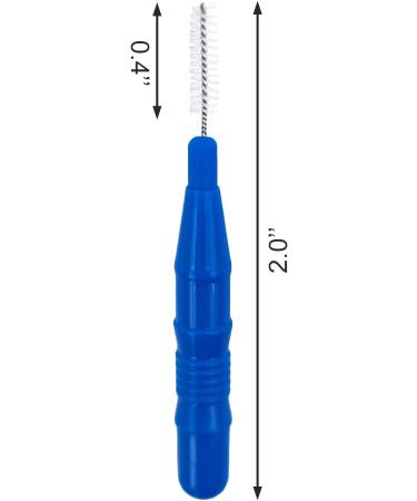 50pcs Soft Interdental Brush Teeth Dental Picks Floss Brush Refill Flosser Toothpick Cleaners Cleaning Tool - Blue - Buy Online on GoSupps.com