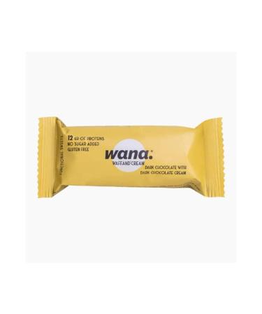 Wana | Waffand'cream Bar (43g) | Protein bars | Crispy wafer - Dark Chocolate