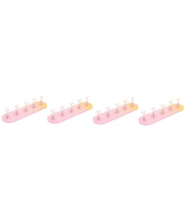 FRCOLOR 4 Sets Nail Practice Holder Nail Art Manicure Practice Nail Stands Diy Display Stands for False Nail Tip Nail Decoration Creative Nail Display Plastic Fixture Cosmetic