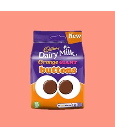 Dairy Milk Orange Giant Buttons 110g Case of 10 Orange 110 g (Pack of 1)