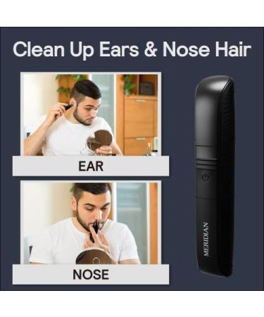 MERIDIAN Nose/Ear Hair Trimmer for Men & Women - Premium Onyx Grooming Tool for Effortless Hair Removal - Buy Online on GoSupps.com