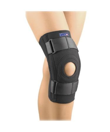 Fla 37-103MDBLK Safe-T-Sport Stabilizing Knee Support Black Medium