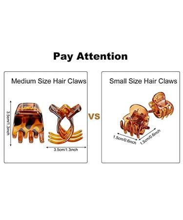 12 Piece Medium Hair Claw Clips for Women and Girls - 1.3 Inch Hair Jaw Clip Grip in Black and Brown - Buy Online on GoSupps.com
