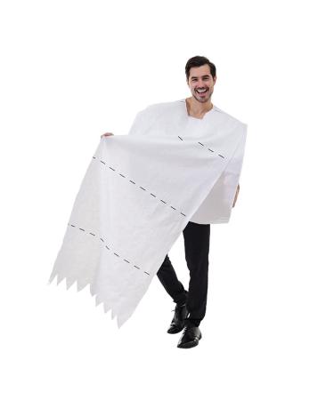 Pasuihcay 1 PCS Giant Toilet Paper Roll Costume for Men & Women Big Roll of Toilet Tissue Costume One Size