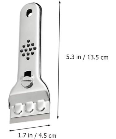 Uonlytech 4-Pack Stainless Steel Tiled Tools | Industrial Floor Scrapers & Glass Wall Removers | Durable 13.5x4.5cm Blades - Perfect for Cleaning & Cosmetics - Buy Online on GoSupps.com