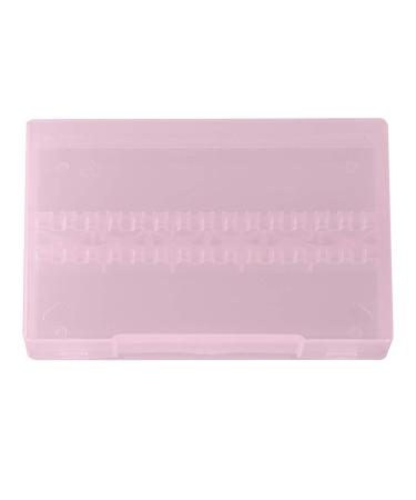 Nail Drill Bit Storage Durable Nail Drill Bit Box Exquisite And Beautiful for Home Beauty Salon Pink