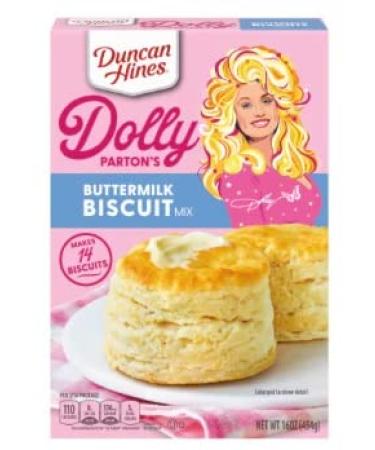 Duncan Hines Dolly Parton Buttermilk Biscuit and Sweet Cornbread Mix with Silicone Spatula Set by Favoricks - Buy Online on GoSupps.com