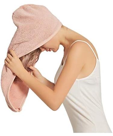 Super Absorbent Microfiber Fleece Turban Hair Towel - Quick Drying Hood for Curly & Smooth Hair - Buy Online on GoSupps.com