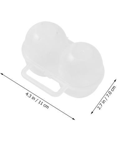 Abaodam 2pcs Portable Egg Box Fridge Containers Hiking Egg Case Egg Carriers Camping Anti-Fall Storage Box - Buy Online on GoSupps.com