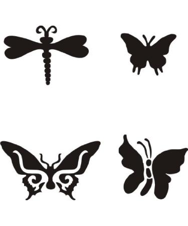 Eulenspiegel 108239 - Self-adhesive stencil set Butterfly