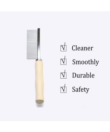 Wooden Handle Grooming Comb for Dogs Cats | Pet Hair Detangler Tool - Buy Online on GoSupps.com