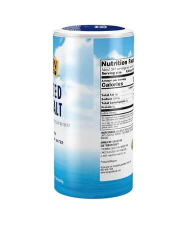 Hain Pure Foods Iodized Sea Salt 21 Oz 4-Pack + Free Measuring Spoon | 84 Oz Total | Sticker & Bubble Protection - Buy Online on GoSupps.com