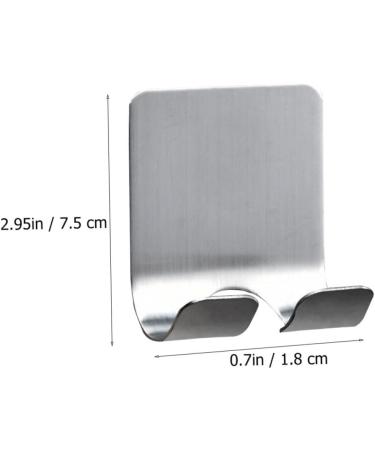 Alipis 20-Pack Stainless Steel Strong Sticky Hooks - High-Performance Bathroom & Shower Razor Hangers (5.7x4.5cm) - Buy Online on GoSupps.com