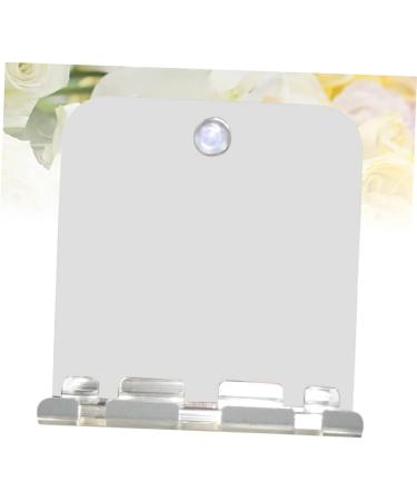 Minkissy Anti-Drop Cosmetic Mirror - Fogless Shower & Makeup Wall Mirror 13.8x13cm Decorative Acrylic Travel Mirror for Shaving & Makeup - Buy Online on GoSupps.com