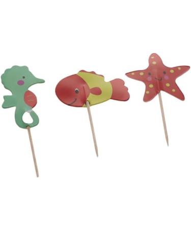 48pcs Ocean Sea Animals Cupcake Toppers Dolphin Crab Octopus Cake Cupcake Picks Under the Sea Theme Birthday Party Cake Decorations Supplies - Buy Online on GoSupps.com