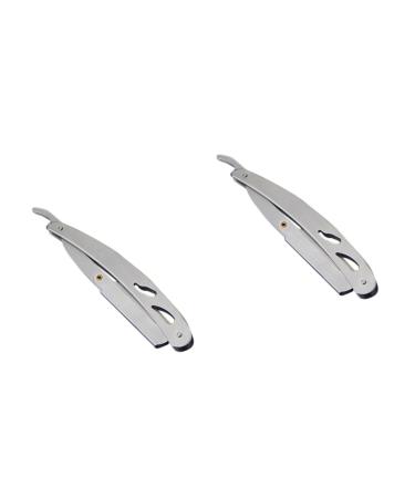 Angoily 2 STK vintage shaver holder Handwracle Razor For men foldable razor holder vintage razor for men practical razor holder manual hairy knife like shown