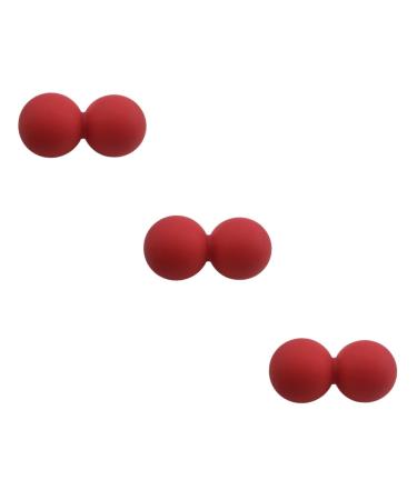 Gatuida 3st peanut Self-massage silicone roll silicone gag foot sole plantar fasciitis massage massage roller muscle roll Oluts Massage ball yoga massage ball relaxation ball fitness red