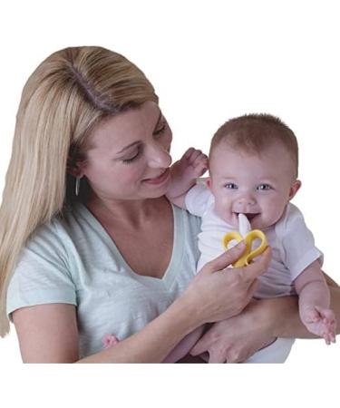 Nuby Nananubs Banana Massaging Toothbrush 2-Pack - Soothes Gums, Teething Relief - Buy Online on GoSupps.com