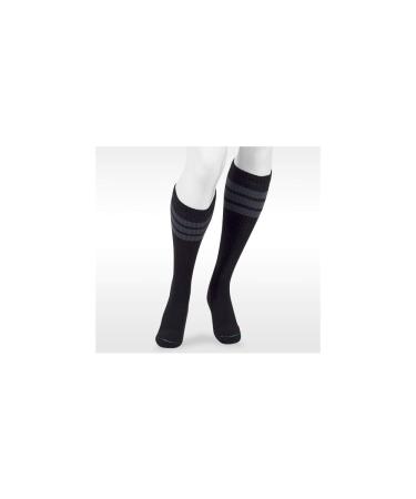 Juzo 20-30 mmHg Power Comfort Knee High Closed Toe Retro Black 2XL Standard