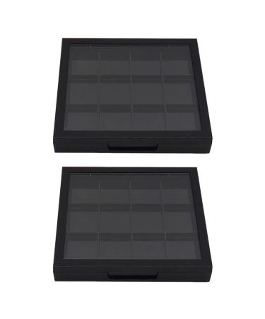 Beaupretty 2pcs Empty Eye Shadow Box Empty Powder Bulk Makeup Cuticle Oil Pen Cosmetic Travel Plastic up