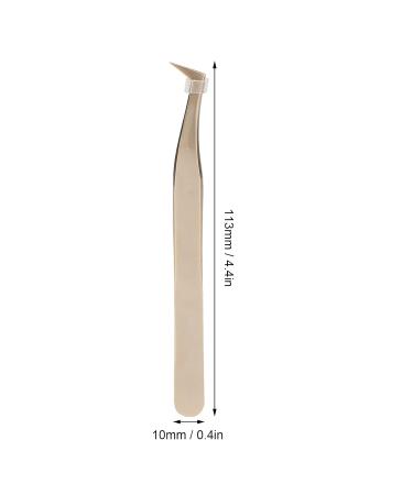 Stainless Steel Eyelash Extension Tweezers - Straight & Curved Tips for Precision Applications | Premium Litter Sink & Accessories - Buy Online on GoSupps.com
